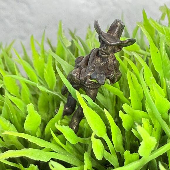 Lucky Charm Pocket Sterling Silver Cowboy Sheriff Maisel Charm - Picture 3 of 5